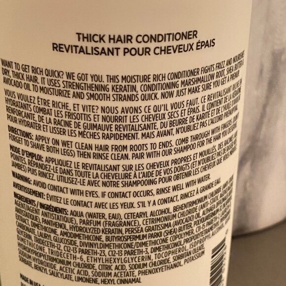 OUAI Thick Hair Conditioner 10oz - Picture 3 of 6